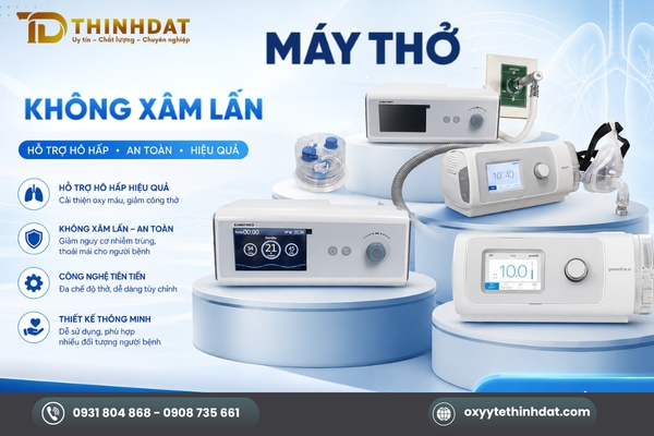 Máy Thở Không Xâm Lấn: Giải Pháp Vàng Hỗ Trợ Hô Hấp Cho Bệnh Nhân Suy Hô Hấp Nhẹ