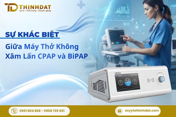 Sự khác biệt giữa máy thở không xâm lấn CPAP và BiPAP